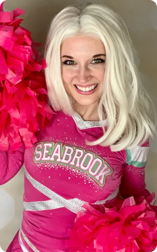 Addison from ZOMBIES in cheerleader costume