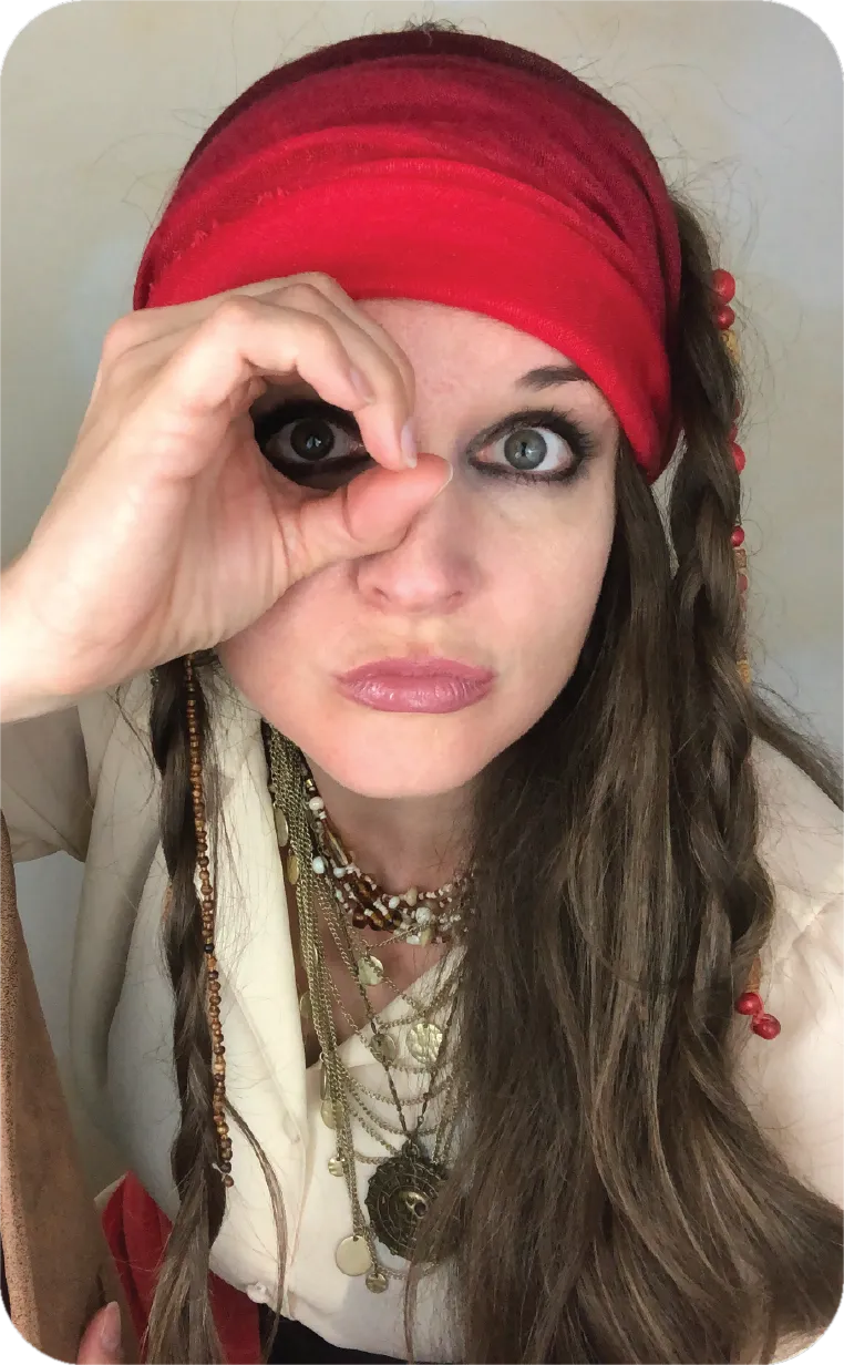 Pirate character costume