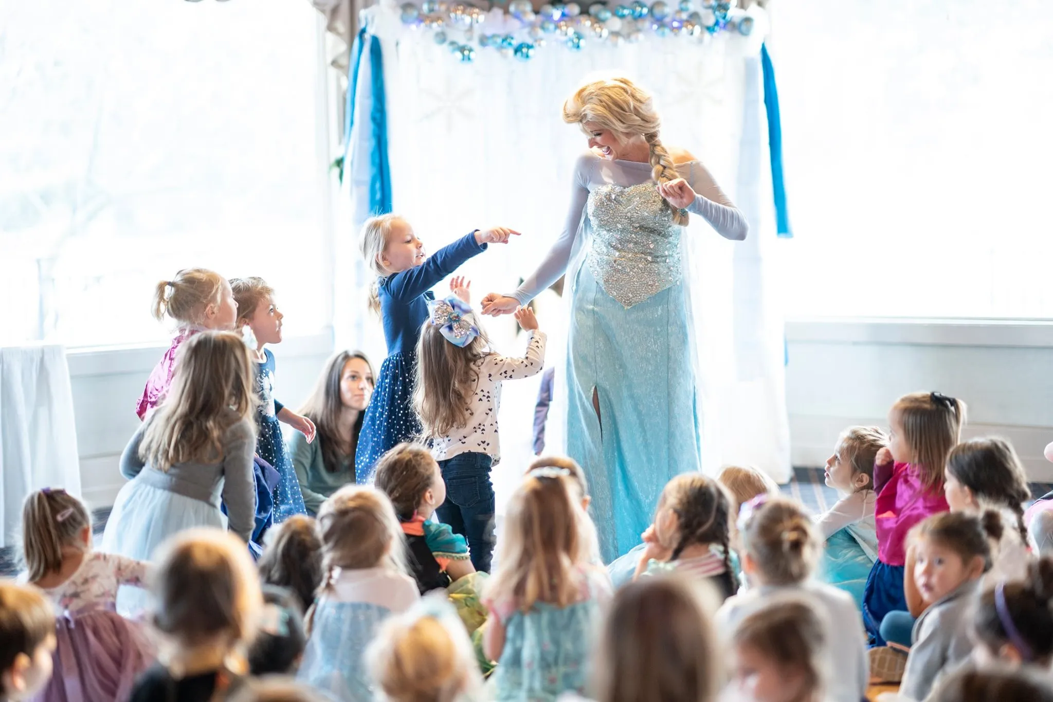 Jessica as a character at a library program