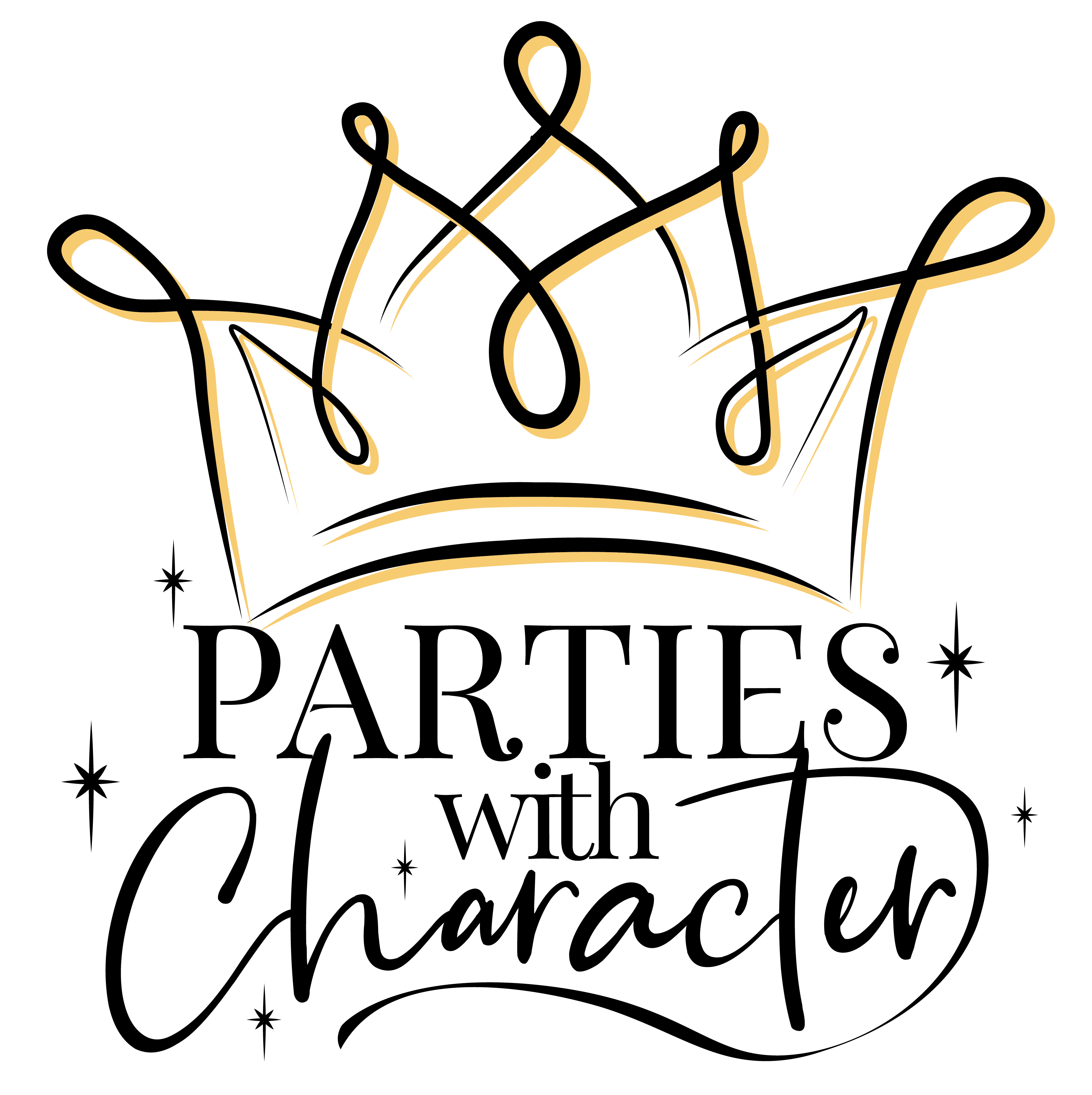 Parties with Character logo